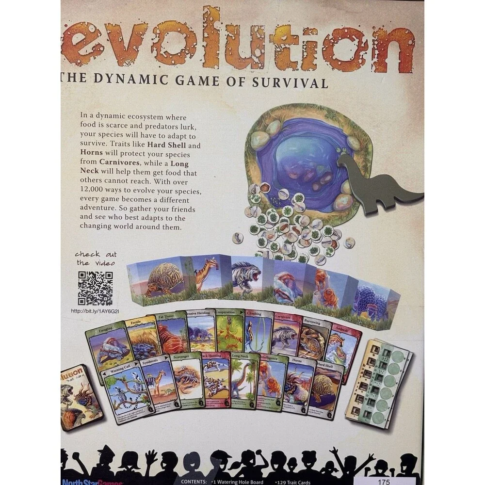 Evolution Board Game by North Star Games 2017 – Complete Game NEW-open box